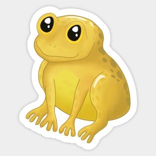 Yellow Frog Sticker